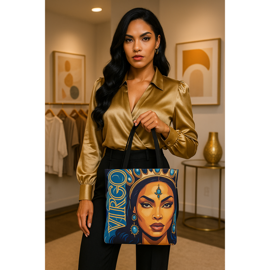 Virgo Zodiac Luxe Tote Bag
