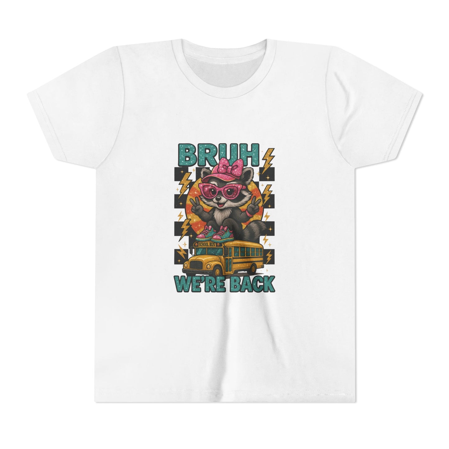 Youth Tee - Cool Graphic 'BRUH We're Back' - Back to School, Kid's Gift, Cartoon Shirt