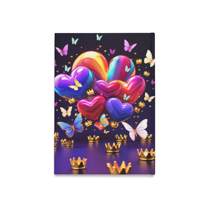 Colorful Heart Butterfly Journal - Hardcover A5