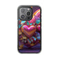 Phone Case, Hearts and Butterfly Design, Magnetic Clear Impact Cases