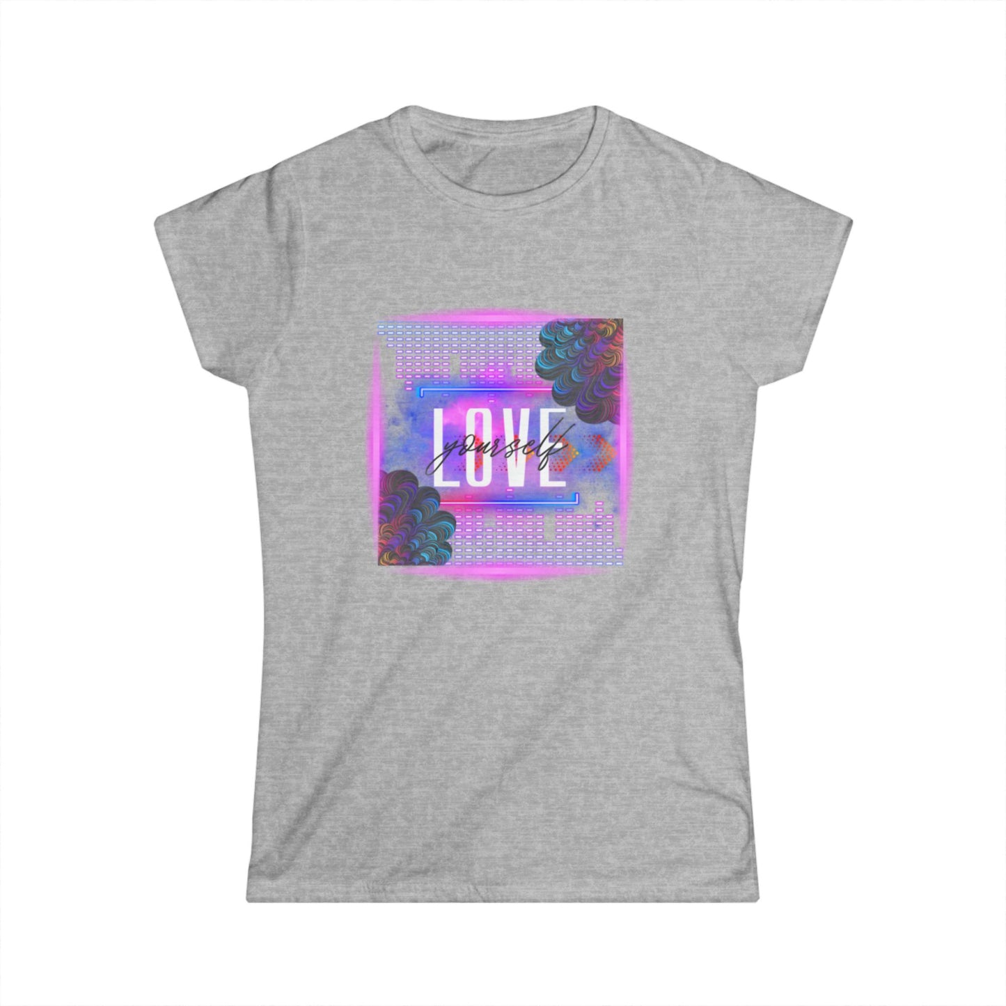 Women's Love Floral Softstyle Tee | Casual Top, Gift for Her, Trendy Spring Wear, Cute Graphic Tee, Birthday Gift, Love Shirt