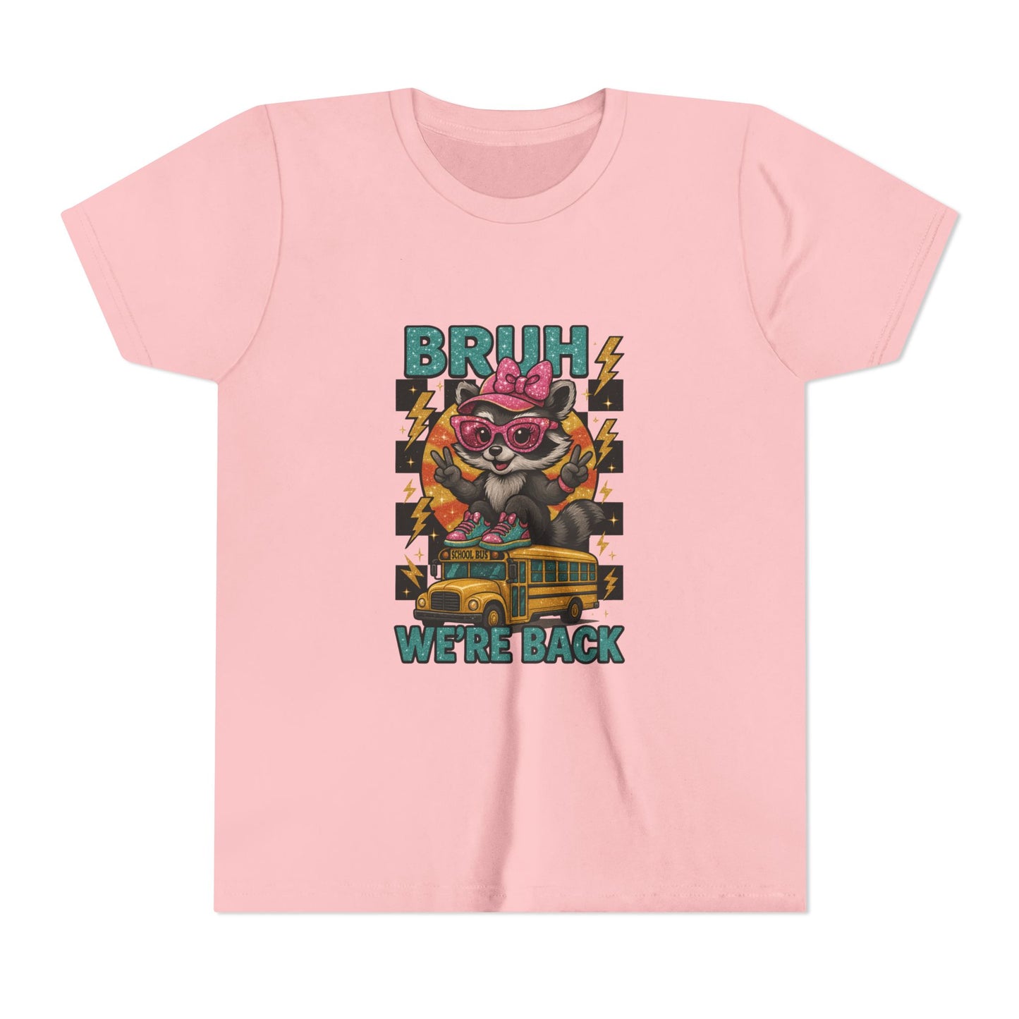 Youth Tee - Cool Graphic 'BRUH We're Back' - Back to School, Kid's Gift, Cartoon Shirt