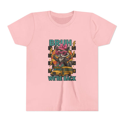 Youth Tee - Cool Graphic 'BRUH We're Back' - Back to School, Kid's Gift, Cartoon Shirt