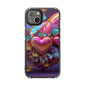 Phone Case, Hearts and Butterfly Design, Magnetic Clear Impact Cases