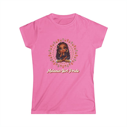 Mandala Women's Tee with Strong Woman Statement