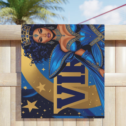 Astrology Beach Towel, Virgo Zodiac Towel, Boho Beach Decor, Astrology Lovers Gift, Star Sign Towel, Summer Essentials