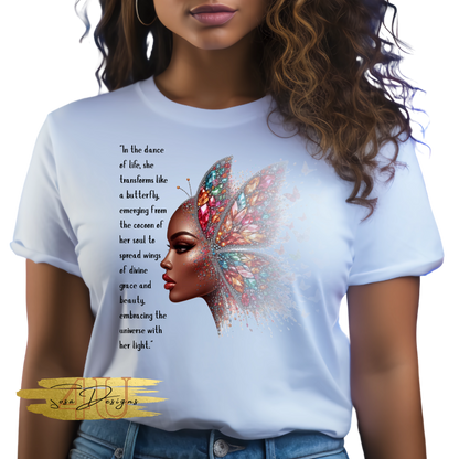 Inspirational Poem Women's Butterfly Tee