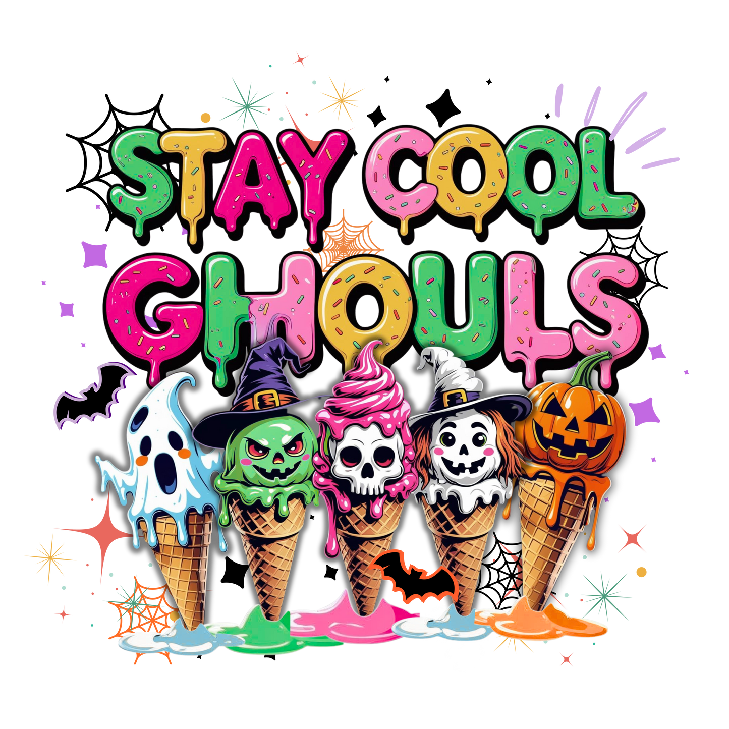 Toddler Tee Stay Cool Ghouls Halloween Kids Shirt