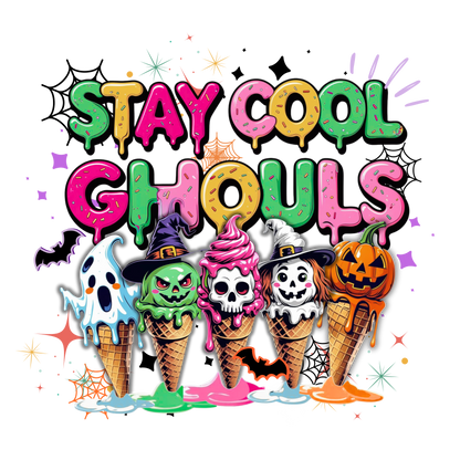 Toddler Tee Stay Cool Ghouls Halloween Kids Shirt