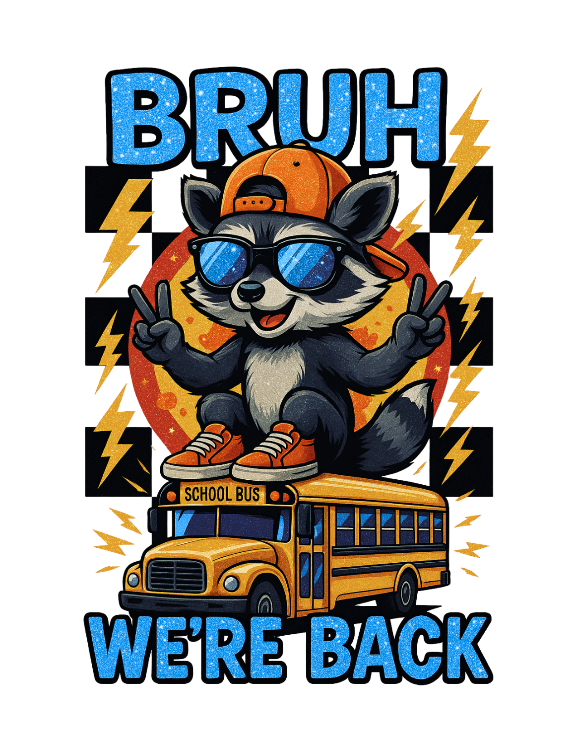 Youth Tee - Cool Graphic 'BRUH We're Back' - Back to School, Kid's Gift, Cartoon Shirt