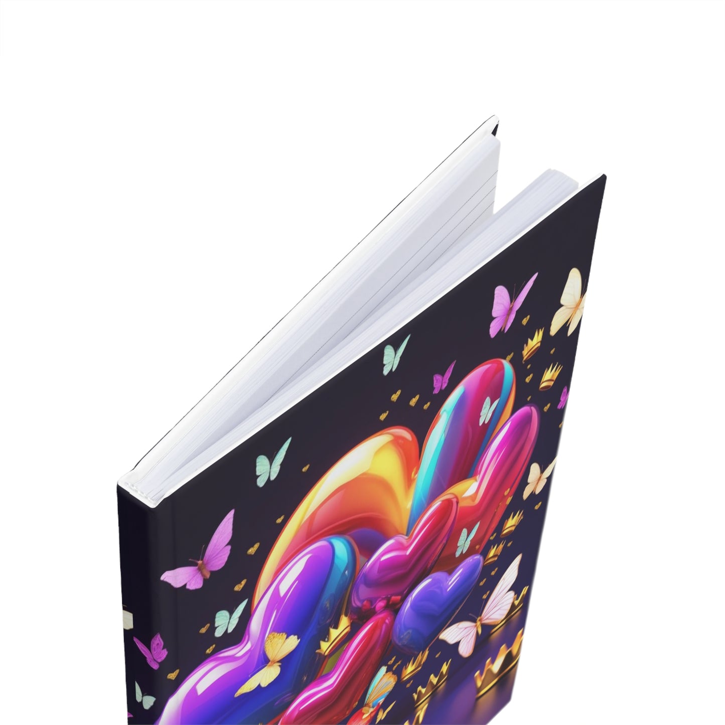 Colorful Heart Butterfly Journal - Hardcover A5