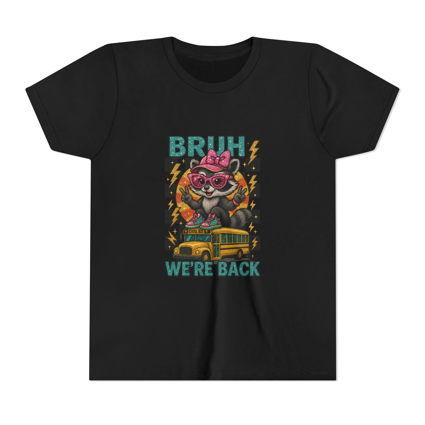Youth Tee - Cool Graphic 'BRUH We're Back' - Back to School, Kid's Gift, Cartoon Shirt