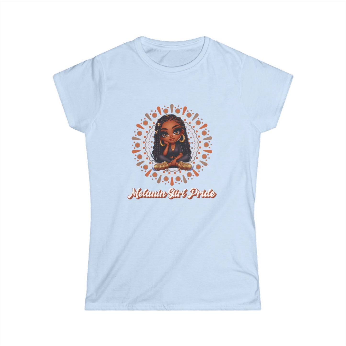 Mandala Women's Tee with Strong Woman Statement