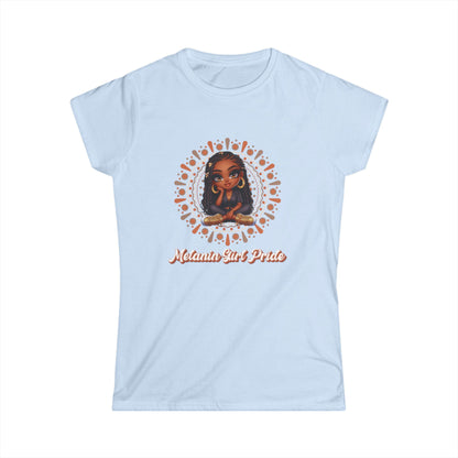 Mandala Women's Tee with Strong Woman Statement