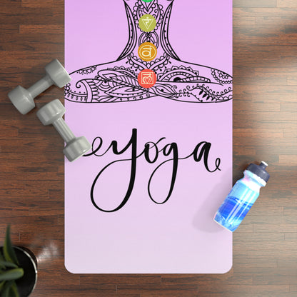 Chakra Design Rubber Yoga Mat