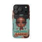 Melanin Baddie Phone Case — Cute Afro Puff Girl Protective Cover