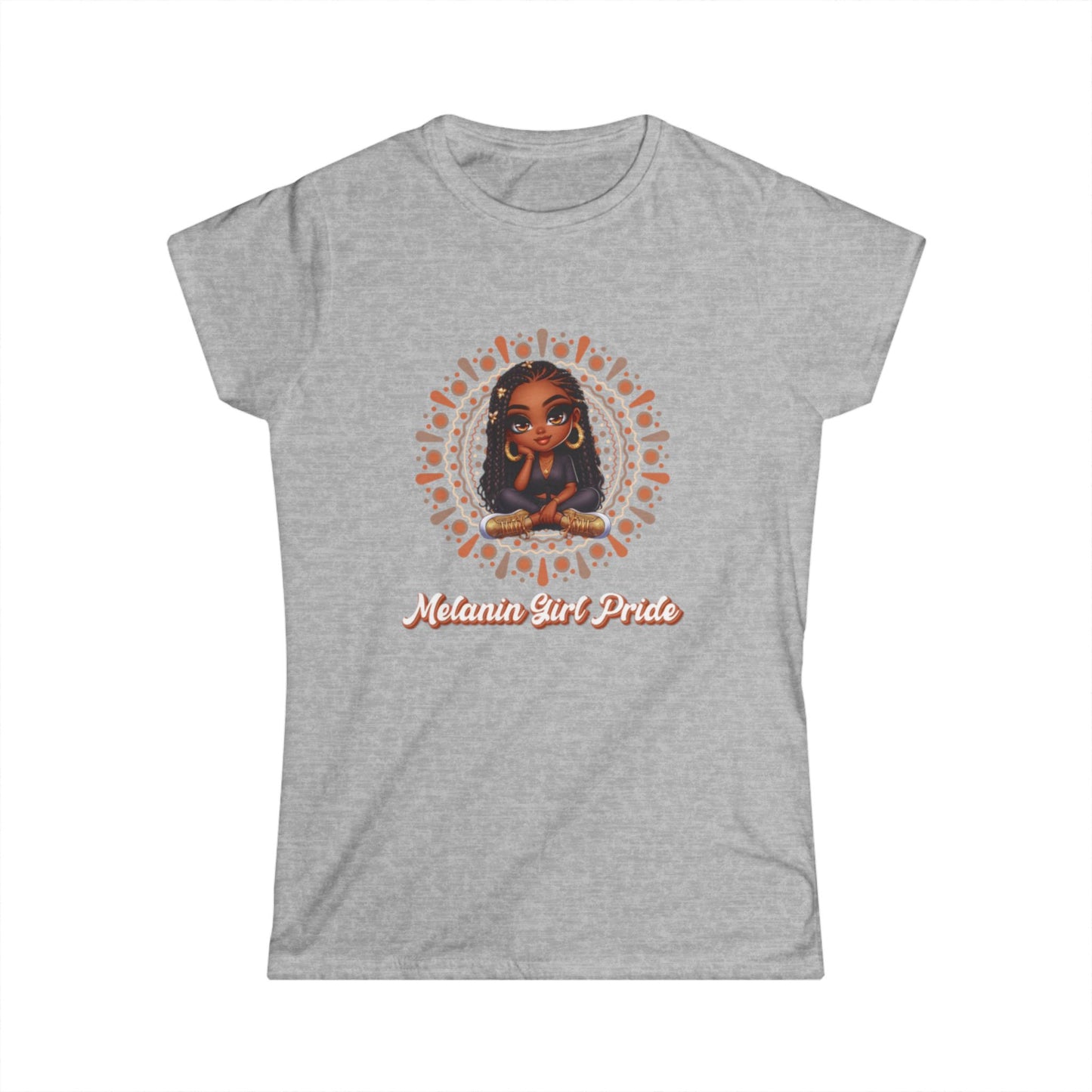 Mandala Women's Tee with Strong Woman Statement