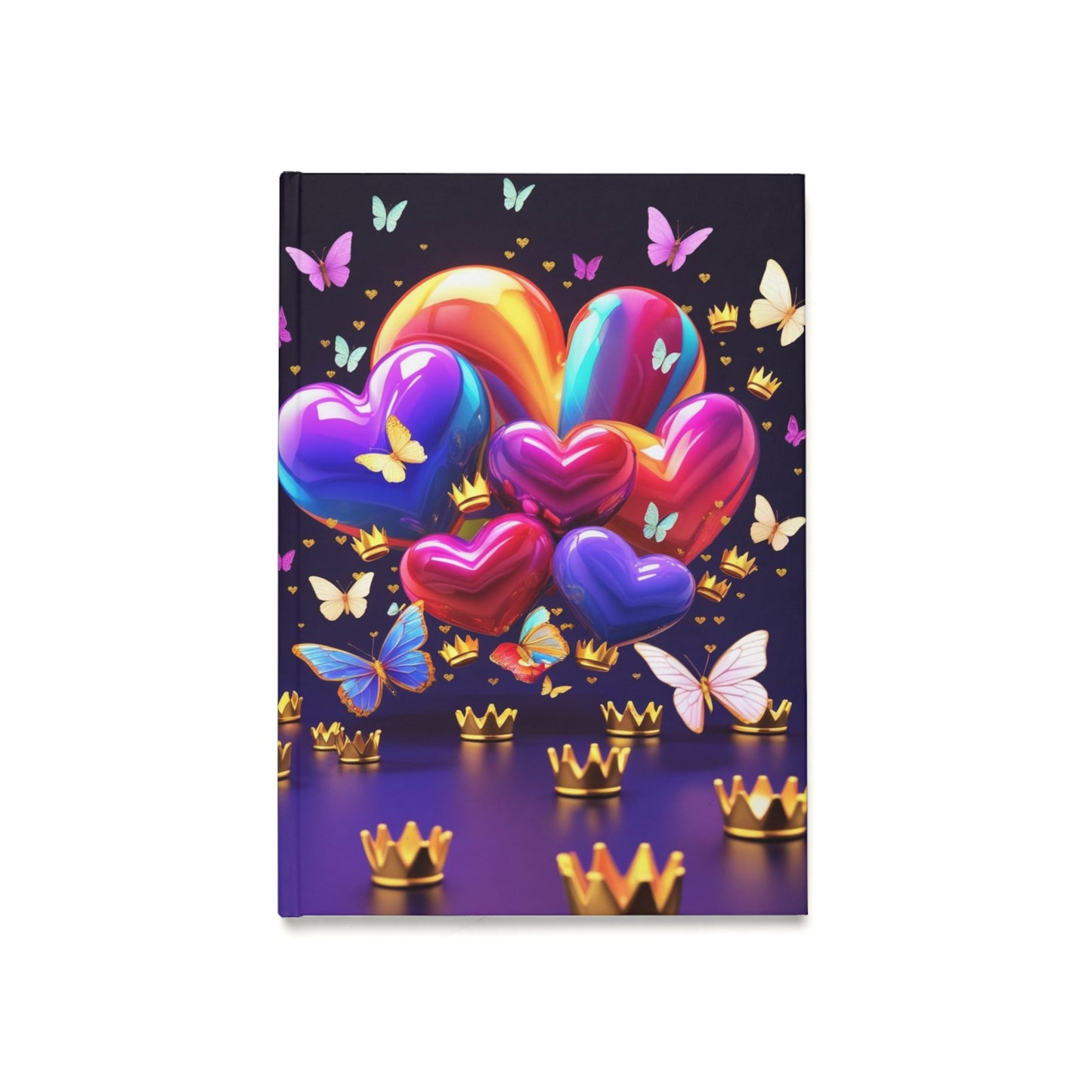 Colorful Heart Butterfly Journal - Hardcover A5