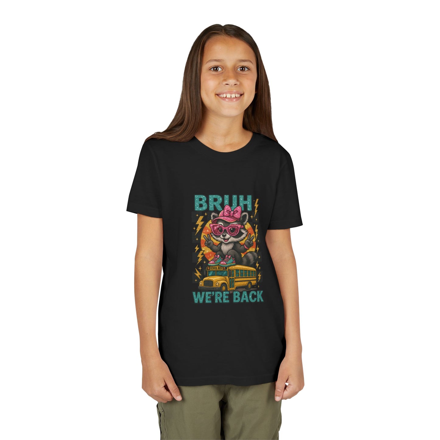 Youth Tee - Cool Graphic 'BRUH We're Back' - Back to School, Kid's Gift, Cartoon Shirt