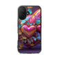 Phone Case, Hearts and Butterfly Design, Magnetic Clear Impact Cases