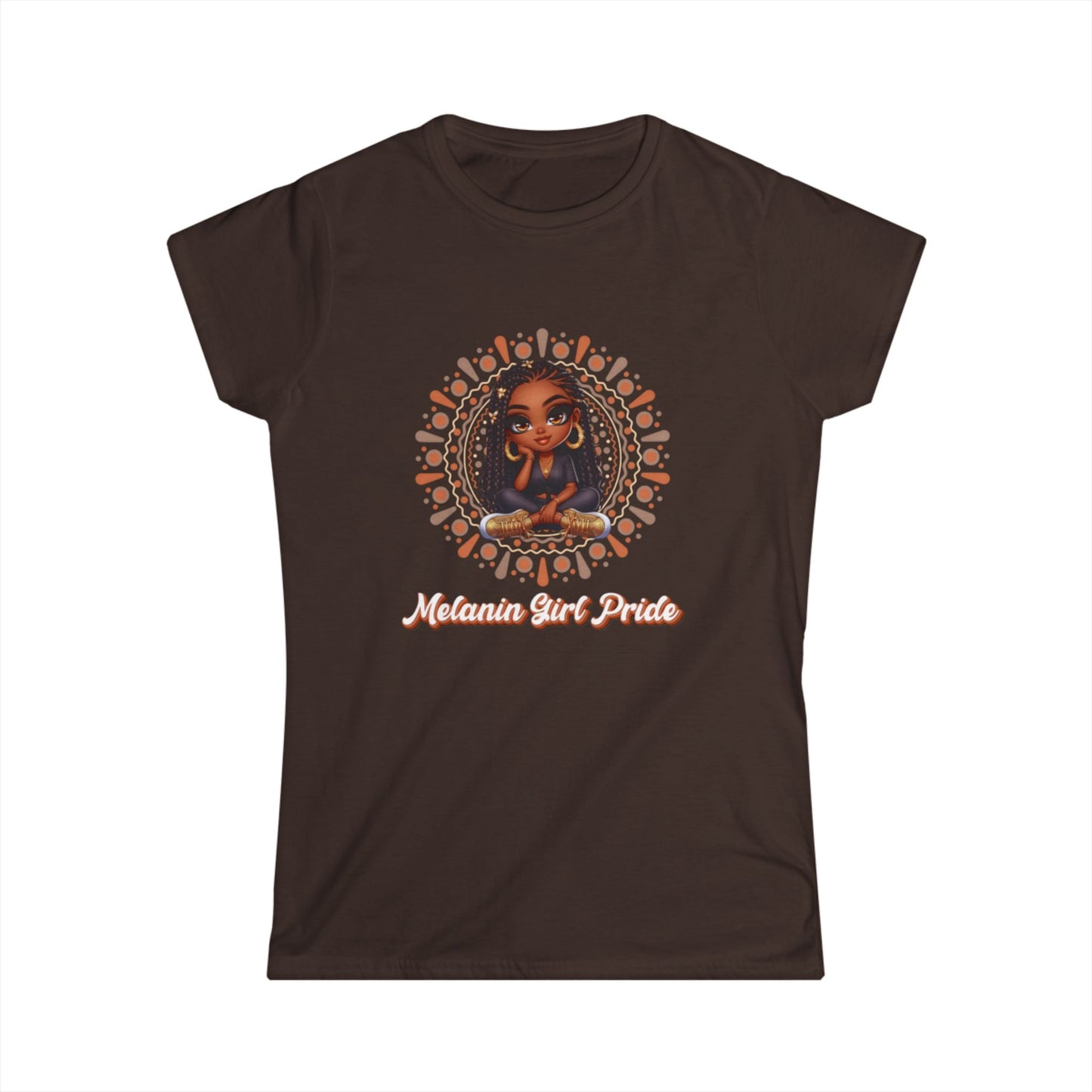 Mandala Women's Tee with Strong Woman Statement