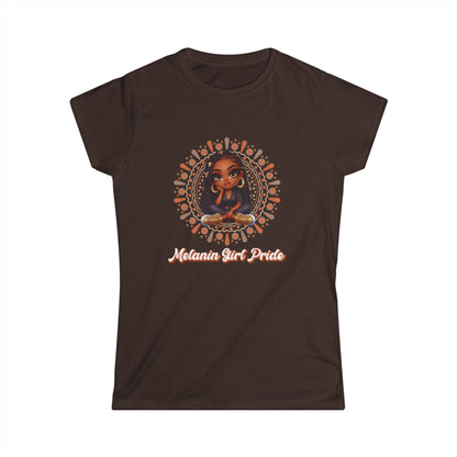 Mandala Women's Tee with Strong Woman Statement