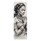 Meditative Praying Woman Design-Rubber Non-Slip Exercise Mat