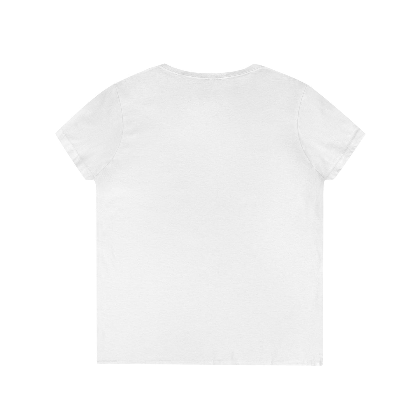 Cute Duck-Themed Ladies' V-Neck T-Shirt,