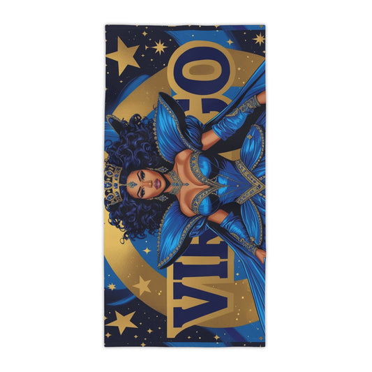 Astrology Beach Towel, Virgo Zodiac Towel, Boho Beach Decor, Astrology Lovers Gift, Star Sign Towel, Summer Essentials