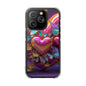 Phone Case, Hearts and Butterfly Design, Magnetic Clear Impact Cases