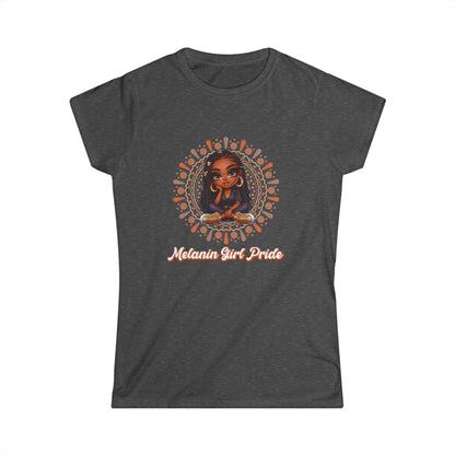 Mandala Women's Tee with Strong Woman Statement