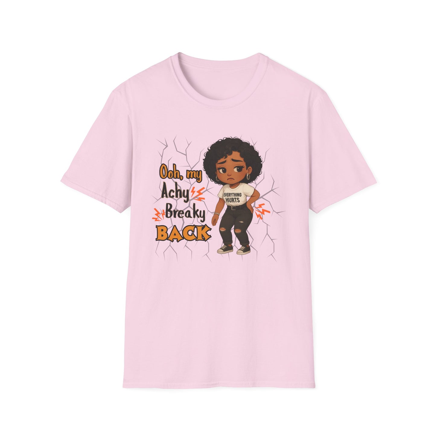 Unisex Funny T-Shirt - "Achy Breaky Back" Humor T-shirt