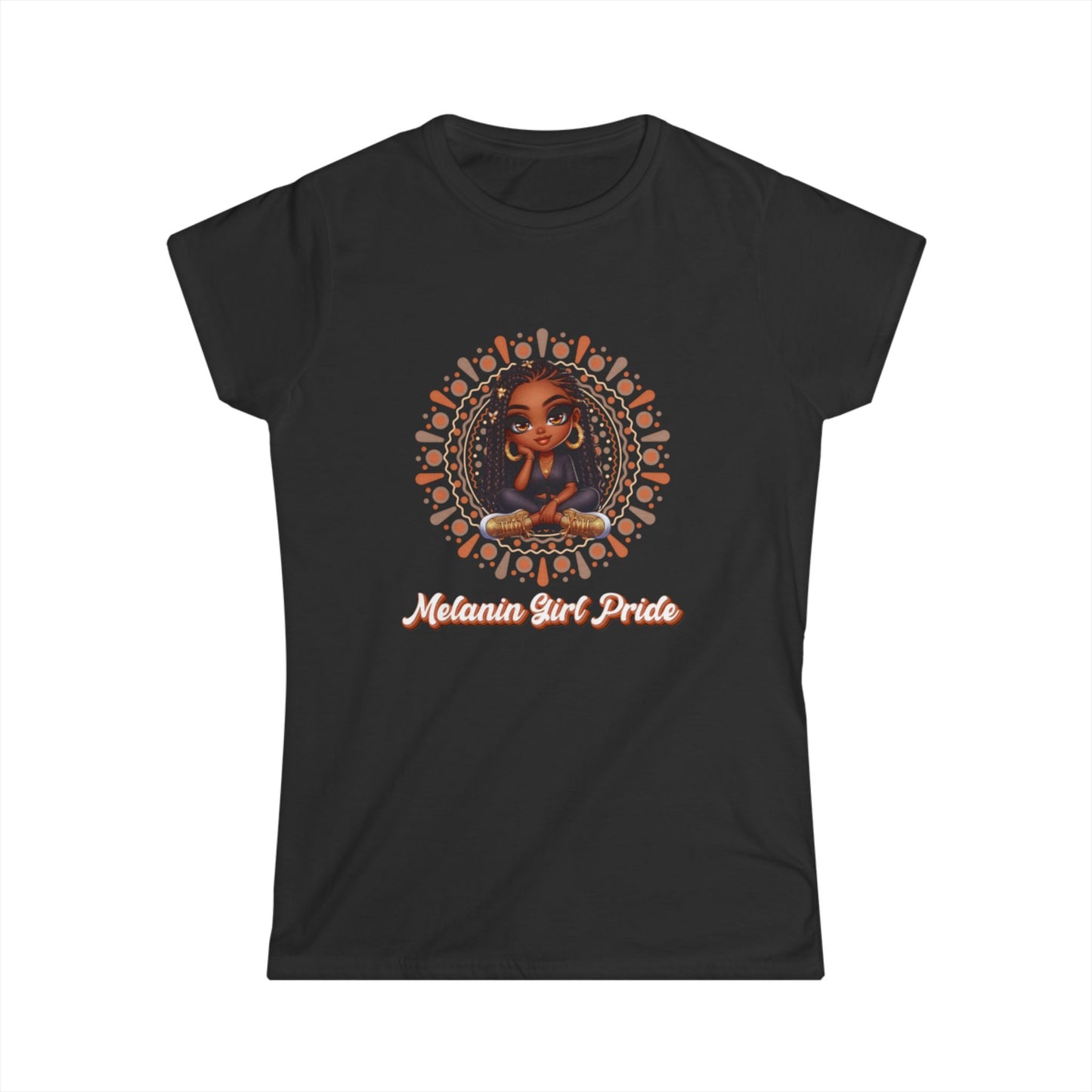 Mandala Women's Tee with Strong Woman Statement
