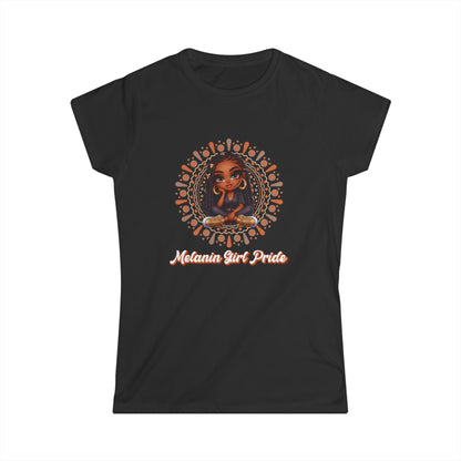 Mandala Women's Tee with Strong Woman Statement