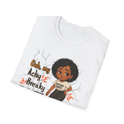 Unisex Funny T-Shirt - "Achy Breaky Back" Humor T-shirt