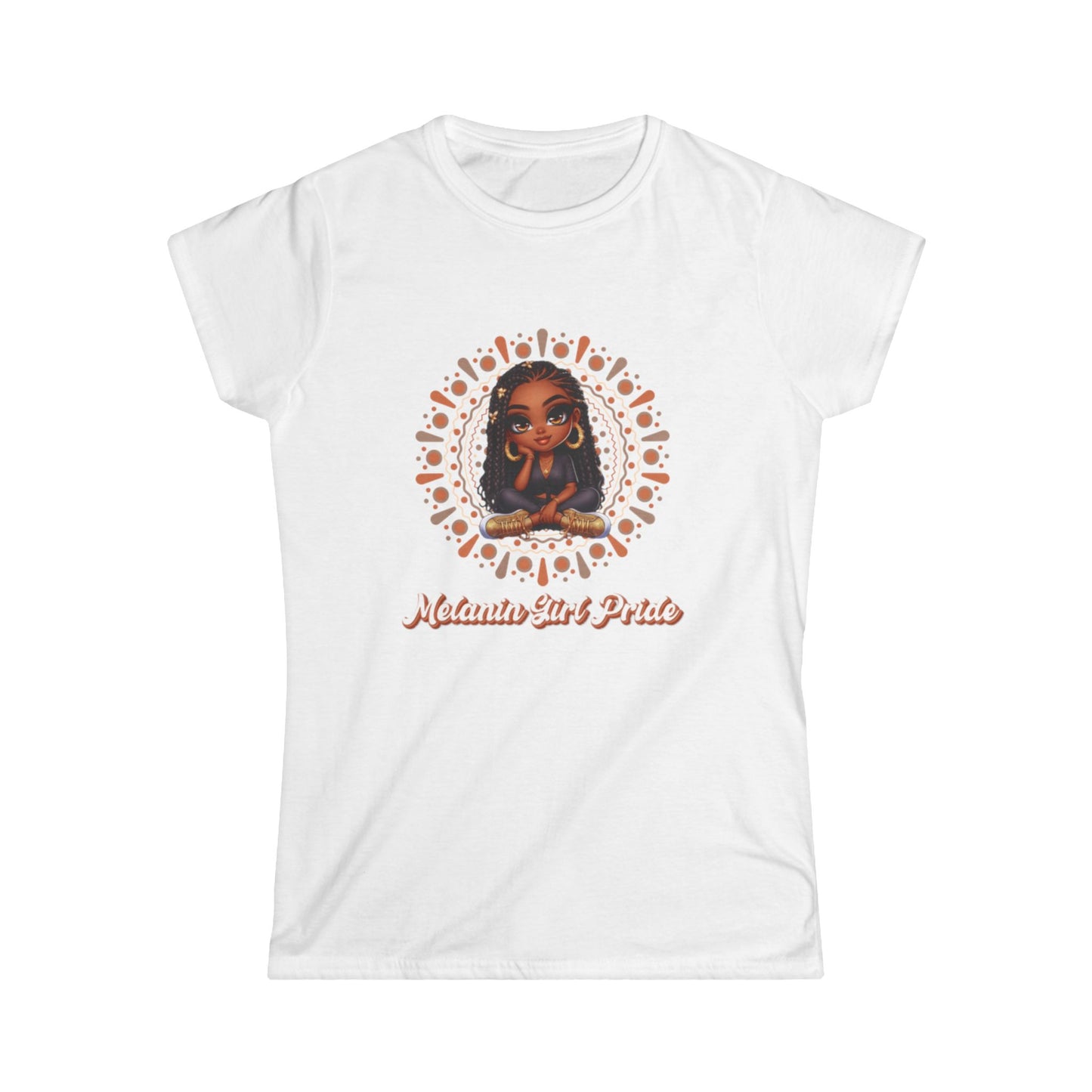 Mandala Women's Tee with Strong Woman Statement