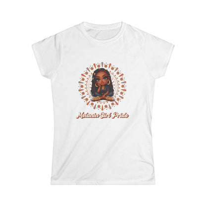 Mandala Women's Tee with Strong Woman Statement