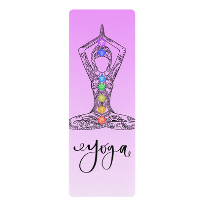 Chakra Design Rubber Yoga Mat