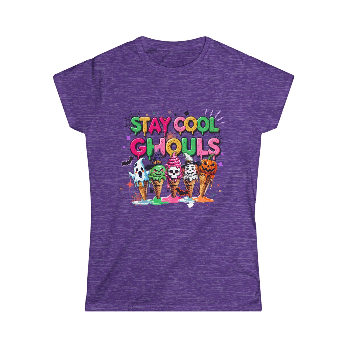 Women's Tee - Ice Cream Halloween Tee - Stay Cool Ghouls Graphic Shirt