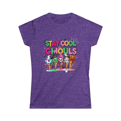 Women's Tee - Ice Cream Halloween Tee - Stay Cool Ghouls Graphic Shirt