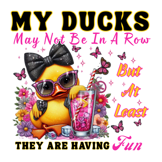Fun My Ducks in a Row T-shirts-Digital File